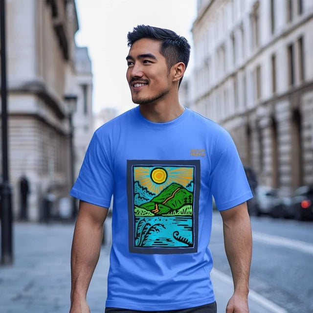 Multicolour Linocut Tee