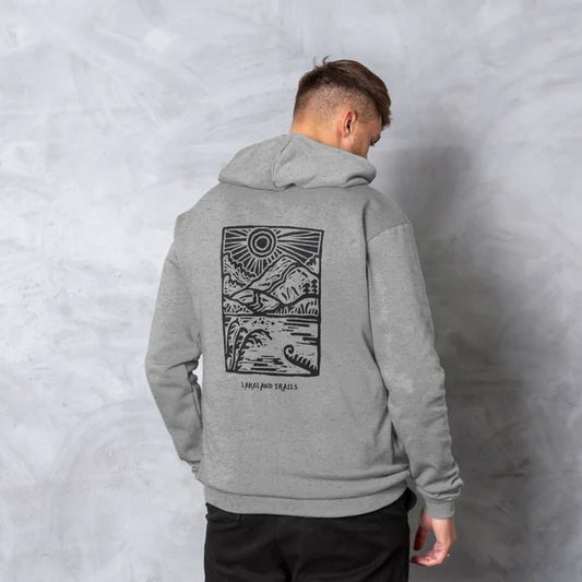 Mono Linocut Hoodie (Unisex)
