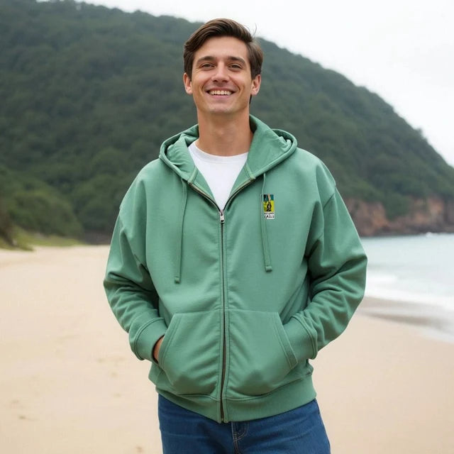 Zip Logo Hoodie