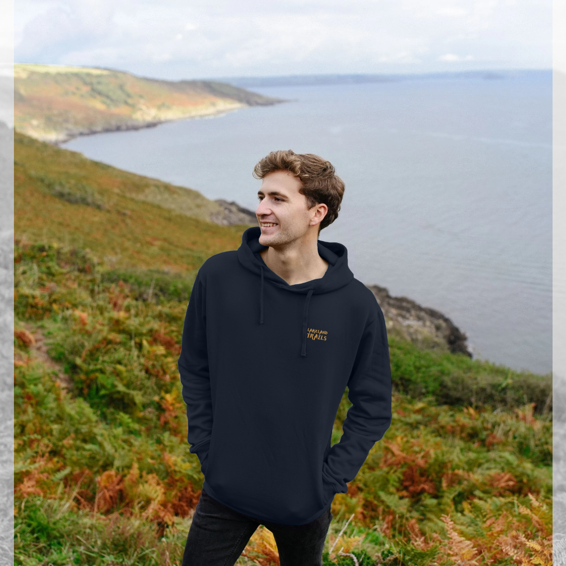 Linoprint Back Multi Hoodie
