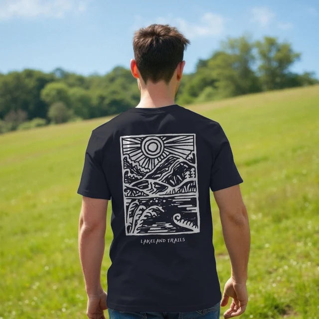 Linocut print tee - Unisex